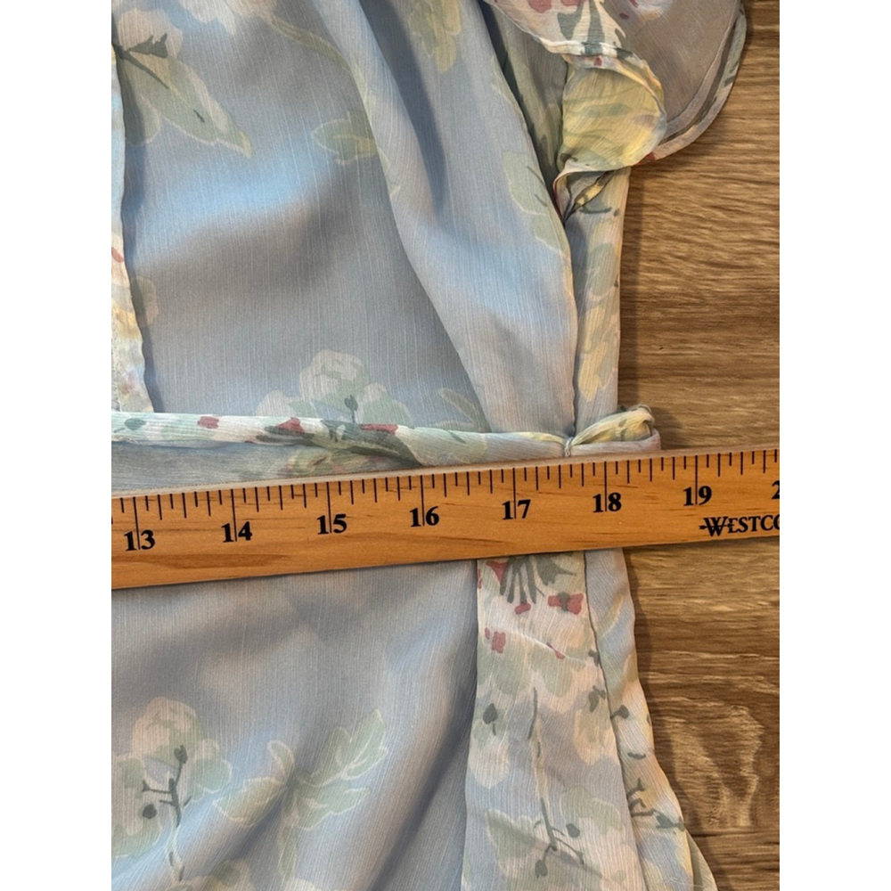 Lauren Ralph Lauren Floral Print Ruffle Midi Dress 16 - Picture 9 of 12